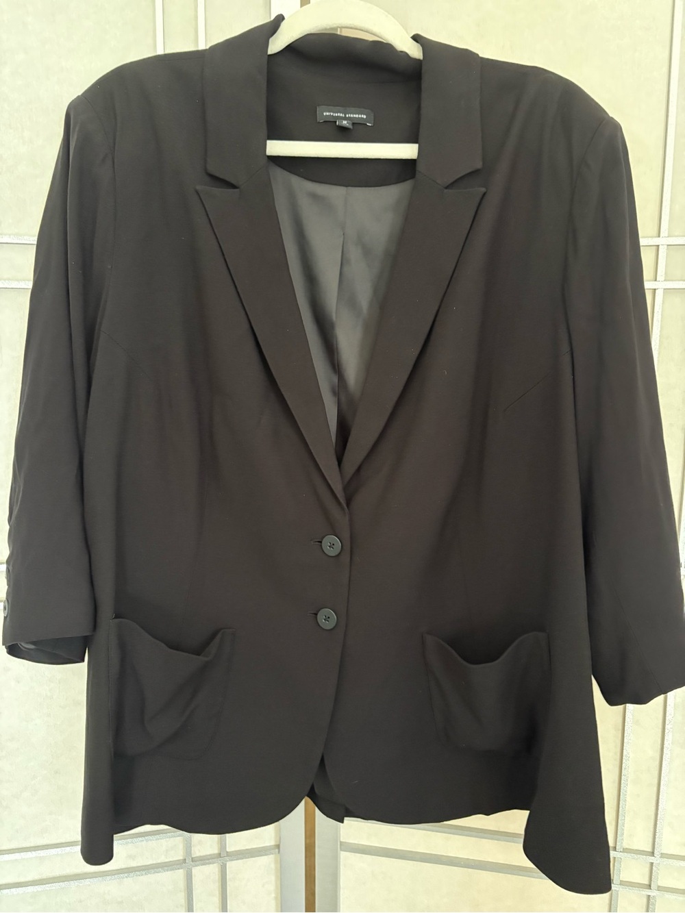 Black Relaxed Tailored Blazer